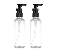 MAGICLULU 4 Piezas Botella de Champú Recargable de 100ml Diseño Portátil y Bomba de Presión Fácil de Usar para Viajes y Uso Diario en Cocina o Baño