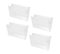 MAGICLULU 4 piezas Cajas de Almacenamiento de Cintas de Casete Retro Organizador de Plástico Transparente para Cintas de Audio Estante Vintage para Oficina y Hogar