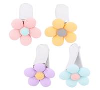 MAGICLULU 4 Piezas Clip de Flores Salida de Aire Colores Macaron Accesorios Decorativos Interior de Vehículo Instalación y Práctica