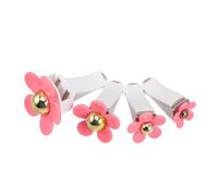 MAGICLULU 4 Piezas Clip De Perfume De Coche Ambientador Elementos Esenciales Del Coche Para Las Mujeres Lindos Clips De Ventilación Clips De Ventilación De Aire El Plastico Rosa
