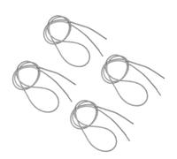 MAGICLULU 4 Piezas Cordones de Zapatos Resistentes y Prácticos para Mujer Gemas de Imitación Blancos, Diseño Clásico y Decorativo para Zapatos Planos y Casuales