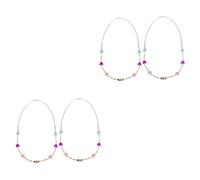 MAGICLULU 4 Piezas De Cadena De Prevención De De Máscara Correa Anti Pérdida Correa De Máscara Decoración De Máscara Cordón Correa De Sombrero Cubierta De La Cara Correa Sombrero