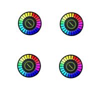 MAGICLULU 4 Piezas de Fragancia para Coche con Luz LED Rgb Ambientador de Aire para Rejilla de Ventilación de Iluminación Ajustables Accesorio Práctico para Vehículos para Amigos y Familia
