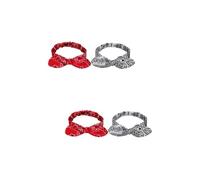 MAGICLULU 4 Piezas Diadema Con Orejas De Conejo Turbantes Para El Cabello Para Mujeres Turbinas Para Damas Banda Para El Cabello Hacer Diadema Otoño e Invierno Paquete De Cabello