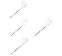 MAGICLULU 4 Piezas espejo inspección pestañas vidrio espejos para extensiones pestañas stainless steel kit maquillaje espejo espejo maquillaje portátil espejos mano