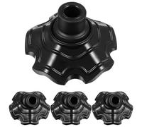 MAGICLULU 4 Piezas Fundas Protectoras para Patas de Silla y Mesa de Camping al Aire Libre, de Plástico Negro, Diseño Aletas de Rana, Gruesas y Fáciles de Quitar, Ideales para Senderismo y
