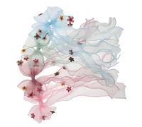 MAGICLULU 4 Piezas Lazos para Pelo Niña con Moños de Tul y Gasa Pinzas Cocodrilo sin Tirones Colores para Accesorios Infantiles y Fiestas