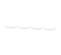 MAGICLULU 4 Piezas Novia Boda Diadema Diademas De Metal Bollos Falsos Diamante De Imitación Tiara Nupcial Velo De Comunión Tocados De Novia Para Boda Perder De Zinc