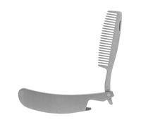 MAGICLULU 4 Piezas peine plegable peines peinetas peine multifuncional peine duradero peine de barba para hombre peine de acero inoxidable peine portátil anti estático herramienta modelo