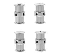 MAGICLULU 4 piezas Printer Pulleys Teeth Aluminum Alloy Timing Wheels Accesorios para Impresoras Compatible con Proyectos de Impresión