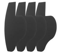 MAGICLULU 4 piezas Tarjetas de Molde para Barba y Línea del Cabello Plástico Negro Plantillas para Diseño y Perfilado de Barba y Cabello Herramienta Compacta y Duradera para Uso Personal y