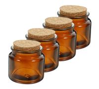 MAGICLULU 4 Piezas Taza de Vela perfumada Soja perfumado votivo Decorativo Poseedor hogar decoración casa decoración Fiesta Taza de candelita vacía Candelador de luz de té sujetavelas Vidrio