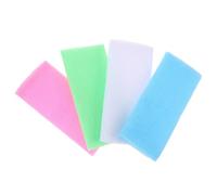 MAGICLULU 4 piezas Toallas Exfoliantes de Nylon Suaves Paños Largos para Frotar Espalda y Cuerpo Limpieza Profunda y Espuma Rica para Ducha y Baño