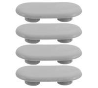 MAGICLULU 4 Piezas Topes para Amortiguación de Ruido 3.70x2.00x0.70cm Baños Asiento de Inodoro de Repuesto de Plástico de Hogar y Hotel