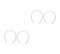 MAGICLULU 4 Piezas venda banda para el cabello de tela de esponja aros de pelo duro coleteros scrunchies crown esponjas aro de pelo sencillo diadema de moda Hada emitir tarjeta Perder