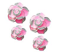 MAGICLULU 4piezas Clip Para Perfume De Coche De Flor De Té De Montaña Clips Para Rejilla De Ventilación De Coche Para Ambientador De Decoración De Interior De Para Chica Accesorios Para