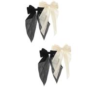 MAGICLULU 4piezas Pinzas De Pelo Mujer Gran Lazo De Larga Clips De Metal Para Cabello Accesorios Elegantes y Duraderos