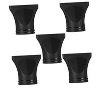 MAGICLULU 5 Boquillas para Secador de Pelo Negras de Plástico Accesorios de Repuesto para Peinado Profesional Boquilla Estrecha y Ancha para Secado Rápido y Cuidado de Cabello Rizado y