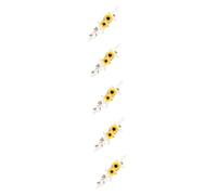 MAGICLULU 5 Diademas De Flores De Seda De Girasol Para Mujer Diadema De Circonita Para Banquete De Boda Decoración Para Fiesta De Cumpleaños