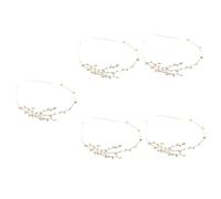 MAGICLULU 5 Diademas Únicas Para Mujer Con Diamantes De Imitación De Aleación Tocado De Rama Para Bodas Y Reuniones.