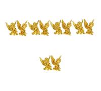 MAGICLULU 5 Juegos Adorno De Ángel De Resina Solar Adornos De Angeles Ligero Home Decor Decoração Casa Estatuilla De Ángel Adorable Ángel Escultura Decoración Golden 2 Piezas X 5