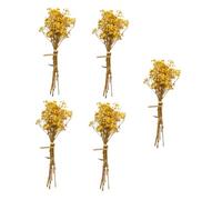 MAGICLULU 5 Manojos de Flor de Gypsophila Seca Natural para Decoración de Ramos y Arreglos, Preservada para Larga Duración, Colores Vivos, Adecuado para Decoración del Hogar y Fiestas