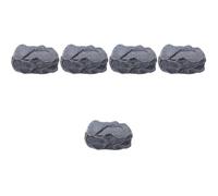 MAGICLULU 5 Piezas Caja de Llaves de Piedra código escondite de Llaves de jardín afuera Roca ocultación escondite de de Piedra ocultador de Exterior decoración de a Resina