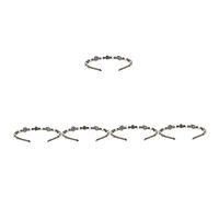 MAGICLULU 5 Piezas diadema de la vendimia hair topper diademas de metal diadema de moda decoración vintage tiara diadema retro con diamantes de imitación delicados tocados chica