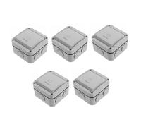 MAGICLULU 5 piezas Interruptor Pulsador Exterior para Puertas de Garaje y Portones Eléctricos Botón Resistente Lluvia para Control de Jardín y Baño Diseño Duradero para Uso Exteriores