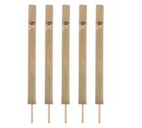 MAGICLULU 5 Piezas Silbato de Pájaro de Bambú Reproductor Preciso de Cantos de Instrumento Portátil para Entrenamiento Aire para Jardines Bosques y Granja