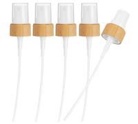 MAGICLULU 5 piezas Spray Bottle Tops con Acabado Bamboo para Pulverizador Rociadores Precisión para Aceites Esenciales Perfumes y Cosméticos Compatible con Rosca Estándar Difusión Fina y