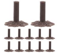MAGICLULU 50 Piezas Base de Árbol de Plástico para Miniaturas Soporte Estable y Apariencia Realista Adecuado para Escenas en Miniatura y Proyectos DIY