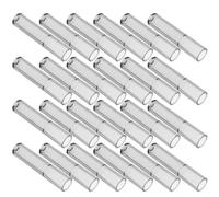 MAGICLULU 50 Protectores de Puntas de Lápiz Transparentes de Plástico para Estudiantes y Oficina Extensores para Lápices de Madera Fundas Seguras para Ideales para Uso Escolar y Hogar