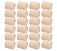 MAGICLULU 50 Unidades Bloques Redondos de Madera Natural Cilindros de Madera sin Pintar Material Educativo para Manualidades para Proyectos Creativos y Pintura