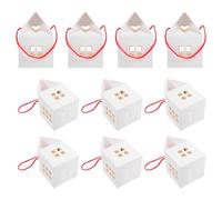 MAGICLULU 50 Unidades Caja de Papel con Forma de Vivienda en Color Claro para Regalos de Boda y Fiestas, Diseño Elegante y Uso Versátil para Almacenar Pequeños Detalles