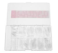 MAGICLULU 500piezas Placas Uñeales Transparentes De Cubrimiento Total Formas De Ataúd Para Manicura Casera y Profesional Consejos De Uñas Artificiales Para Extensiones