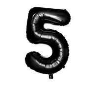 MAGICLULU 50número Gigante De Aluminio Números De Fiesta Decoración De Cumpleaños Globos Negros Autosellantes