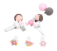 MAGICLULU 5piezas Adornos De Pareja Para Coche De Clip Ambientador Clip Para Ventilación De Coche Decoración Interior Para Salpicadero Para Tomacorrientes Bonito Para Aromatizante De