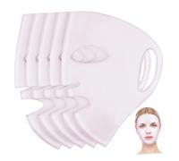 MAGICLULU 5piezas Máscaras de Silicona Reutilizables Cuidado Piel Funda de Silicona Hidratante Antievaporación Rostro