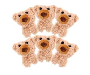 MAGICLULU 6 Osos de Peluche de Felpa para Accesorios de Ropa, Suaves y Cómodos, Diseño Adorable para Decorar Prendas Estilo Único, Pack de 6 Piezas