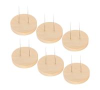 MAGICLULU 6 Piezas Adornos De Madera para Muñecas Bases De Exhibición para Muñecas Soporte De Exhibición De Fieltro para Coleccionistas