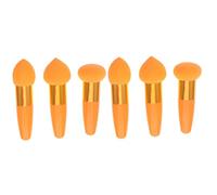 MAGICLULU 6 Piezas Bolígrafo maquillaje Little Mushroom esponjas maquillaje para difuminar hojaldre huevo cosmético skincare skin care esponja maquillaje licuadora mano rostro