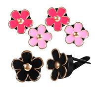 MAGICLULU 6 Piezas Clips de Ventilación para Automóvil con Diseño de Flor Ambientador de Auto Colores Mezclables Accesorios de Decoración Interior Compatible con Ventilaciones y Pack