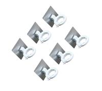 MAGICLULU 6 Piezas Colgador de Botellas de Pared Ventosa, Plástico Blanco | Acceso Rápido al Dispensado, , para Jabón o Gel en Baño y Hogar