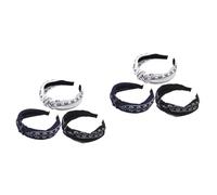 MAGICLULU 6 Piezas Diadema De Mujer Cintas Para El Pelo De Niña Lazos Para El Cabello Para Mujeres Lazos Para El Cabello De Niña Patrón Perder Accesorios Para El Cabello Sencillo y Versátil