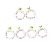 MAGICLULU 6 Piezas Diadema Deportiva coleteros scrunchies Bufanda Banda cosmética para el Cabello Diadema cosmética Cinta Pelo Deporte de Felpa de Maquillaje constituir Venda