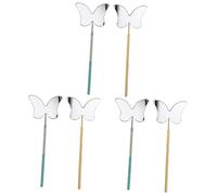 MAGICLULU 6 Piezas Espejo De Inspección De Pestañas Cosas De Maquillaje Espejo De Maquillaje Portátil Espejo De Extensión De Pestañas Espejos Constituir Acero Inoxidable Productos De Belleza