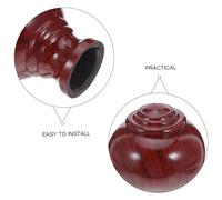 MAGICLULU 6 Piezas Finiales para Barra de Cortina con Diseño de Madera Natural Tapas de con Suaves para Protección de Fácil Instalación Accesorios Decorativos para Varillas de Cortinas
