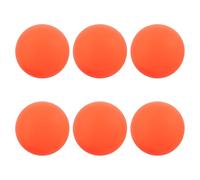 MAGICLULU 6 Piezas Pelota de Hockey Callejero para Entrenamiento en Superficies Duraderas, Material PVC Naranja Pase Preciso y Durabilidad Confiable