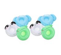 MAGICLULU 6 Piezas Soporte Inflable para Bebidas de Animales de PVC Posavasos Divertidos para Fiesta Diseño de Panda y Rana Flotadores para Bebidas Verano